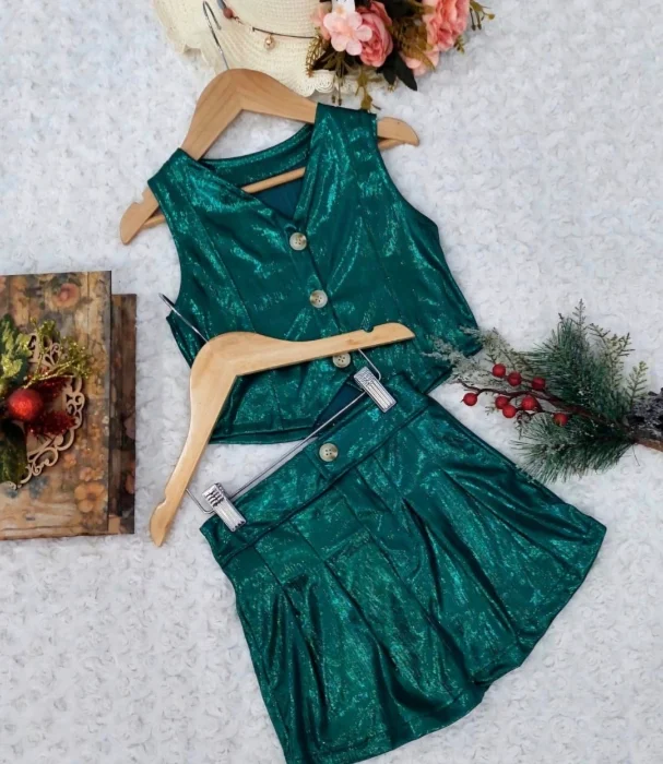Conjunto Short Pollera