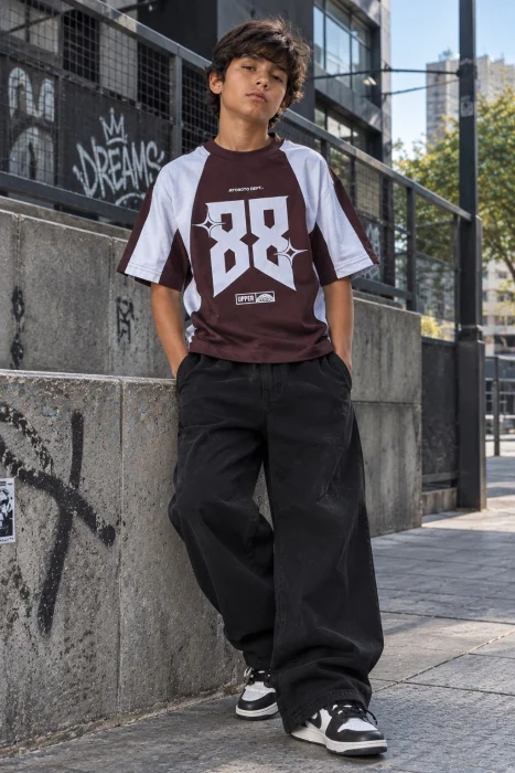 Remera Overside Algodon Peinado