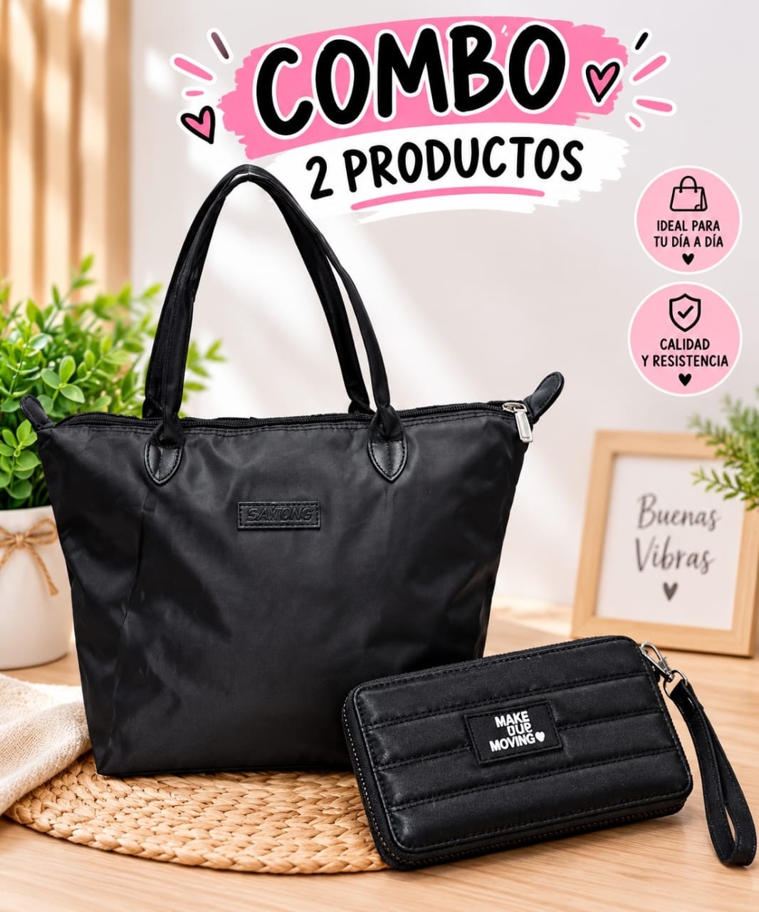 *combos 2 Productos* 

 *bolso*  Impermeable Más Billetera Chica un Cierre - Imagen 6