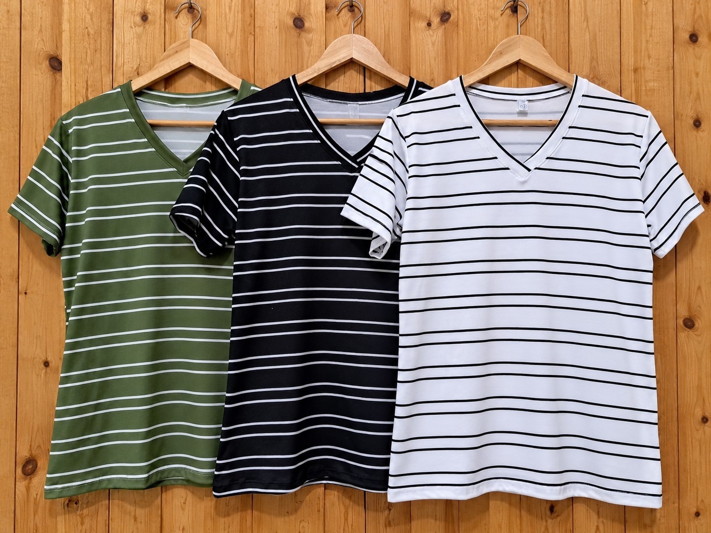 Curva de 5 Remeras Rayadas Talle Especial Modal Soft - Imagen 2