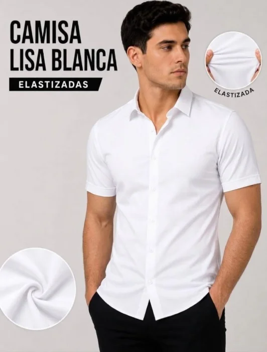 Camisa Elastizada Manga Corta