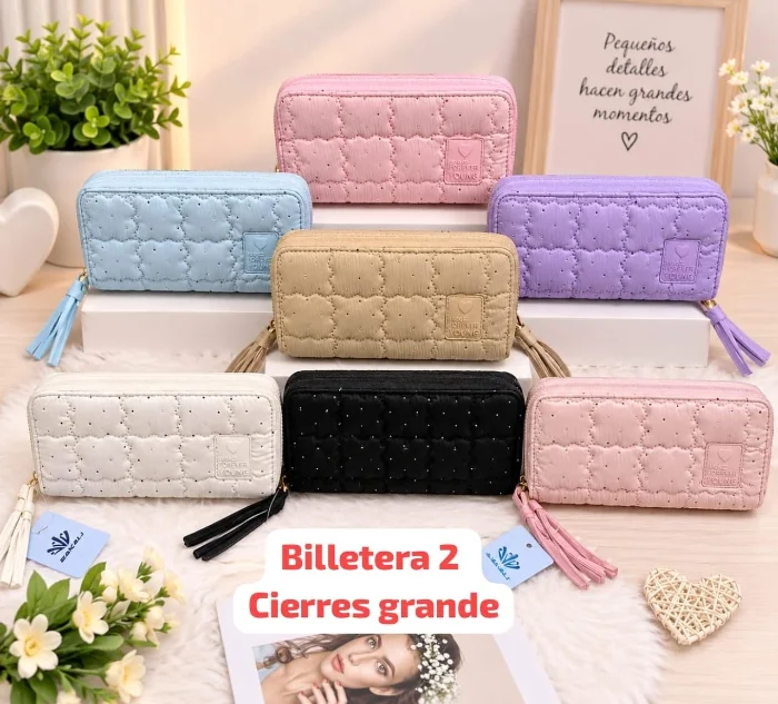 *billetera*  *de 2 Cierre*  Grandes 
** Excelente Calidad .