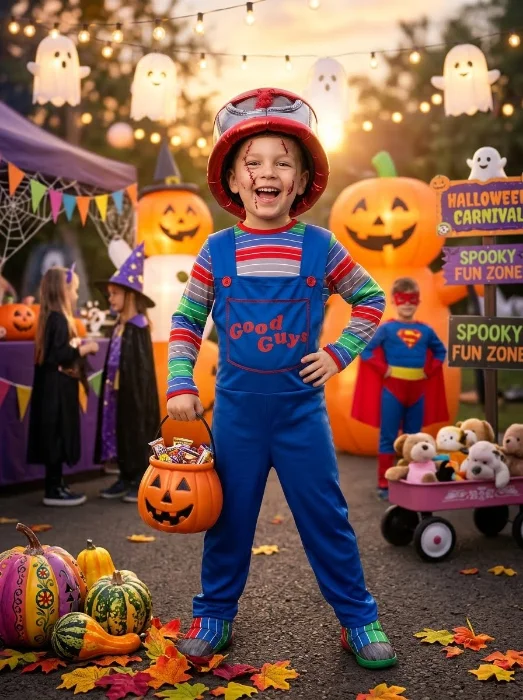 Disfraces para Niños Incluye Calabaza y Accesorios