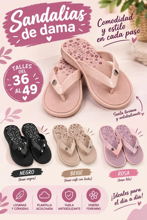 Sandalias Luofu Dama