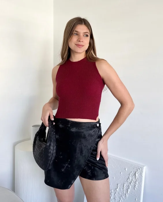 Short Pollera Engomado