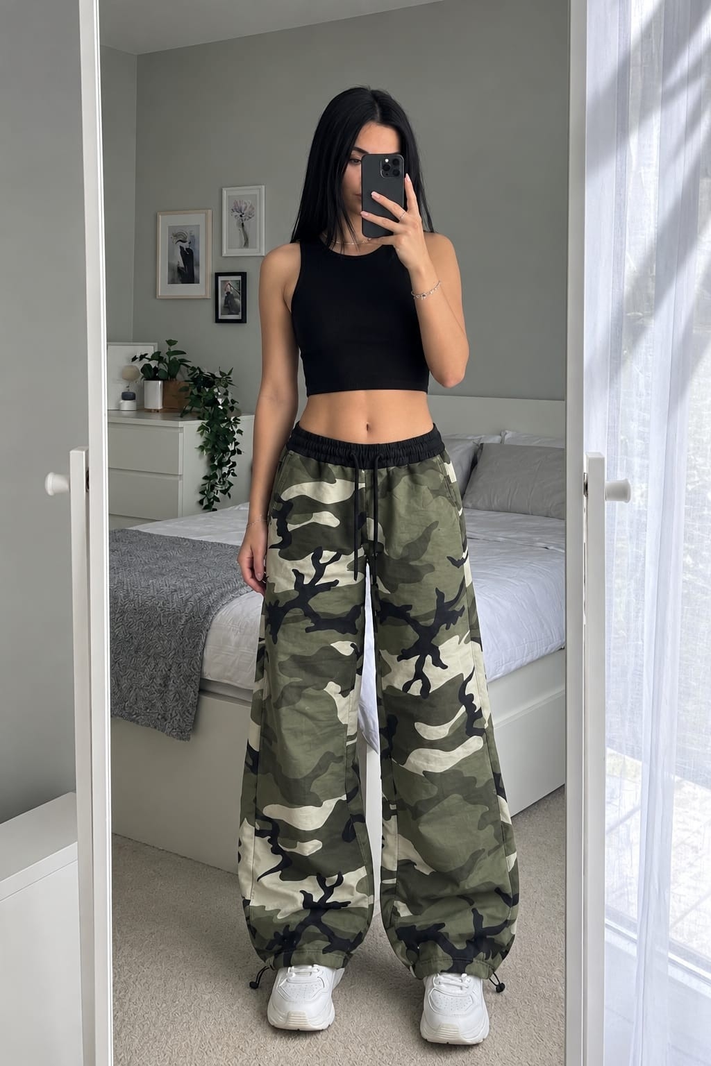 Baggy Tiro bajo Camuflado con Cintura Ribb - Imagen 2
