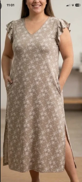 Vestido de Lino Cey  Estampado Especial
