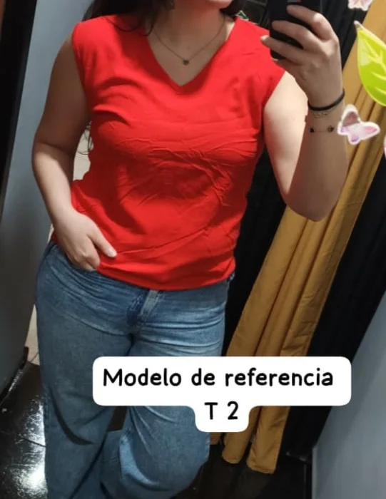 Musculosas de Lino Cuello V