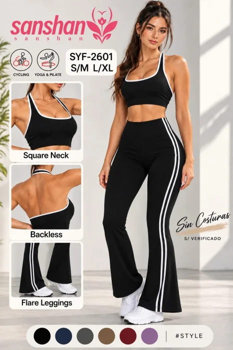 Conjunto de Suplex Calza y Tops