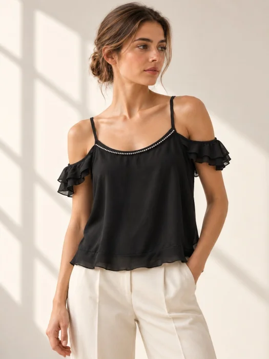 Blusa Gasa con Manga