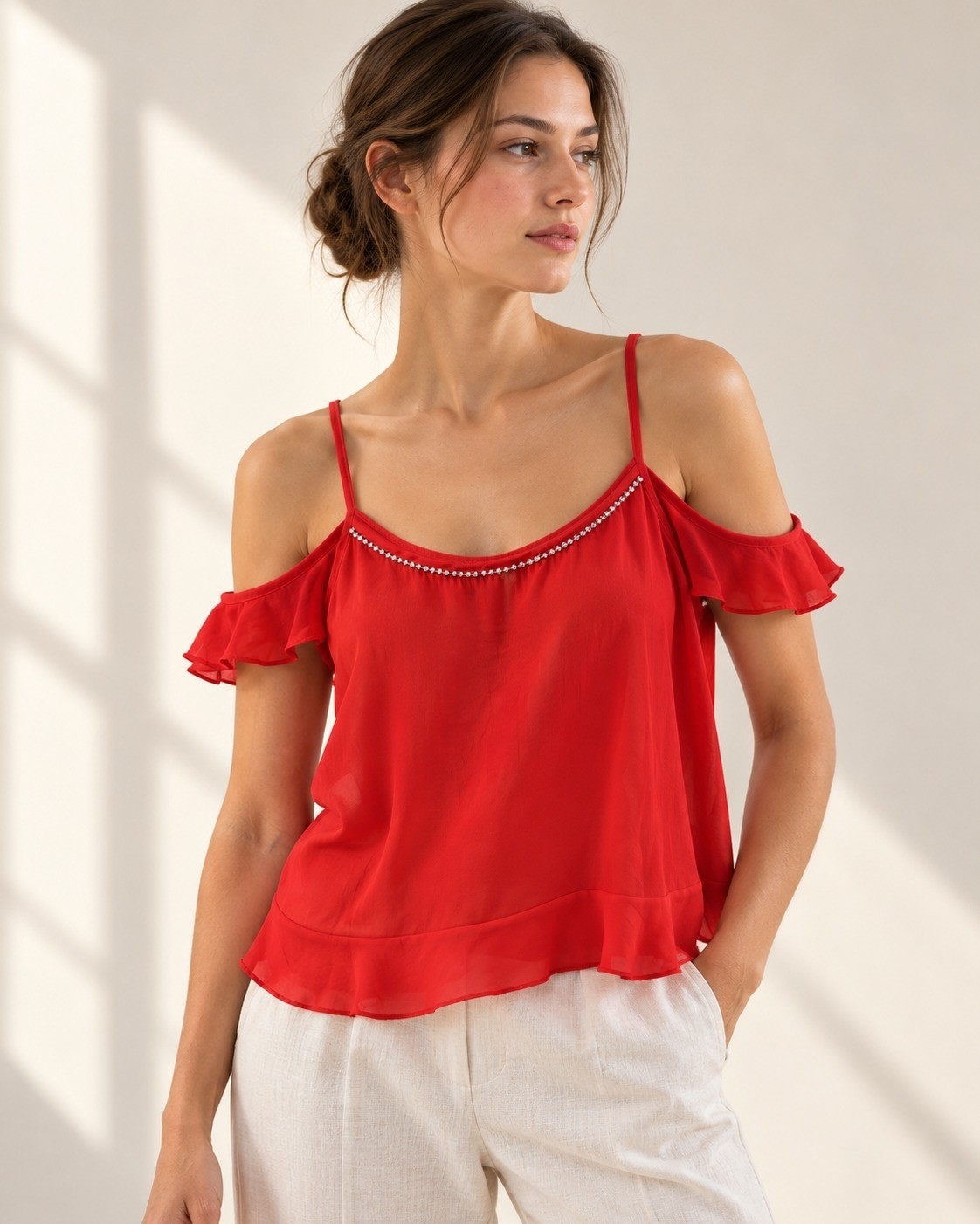 Blusa Gasa con Manga - Imagen 2