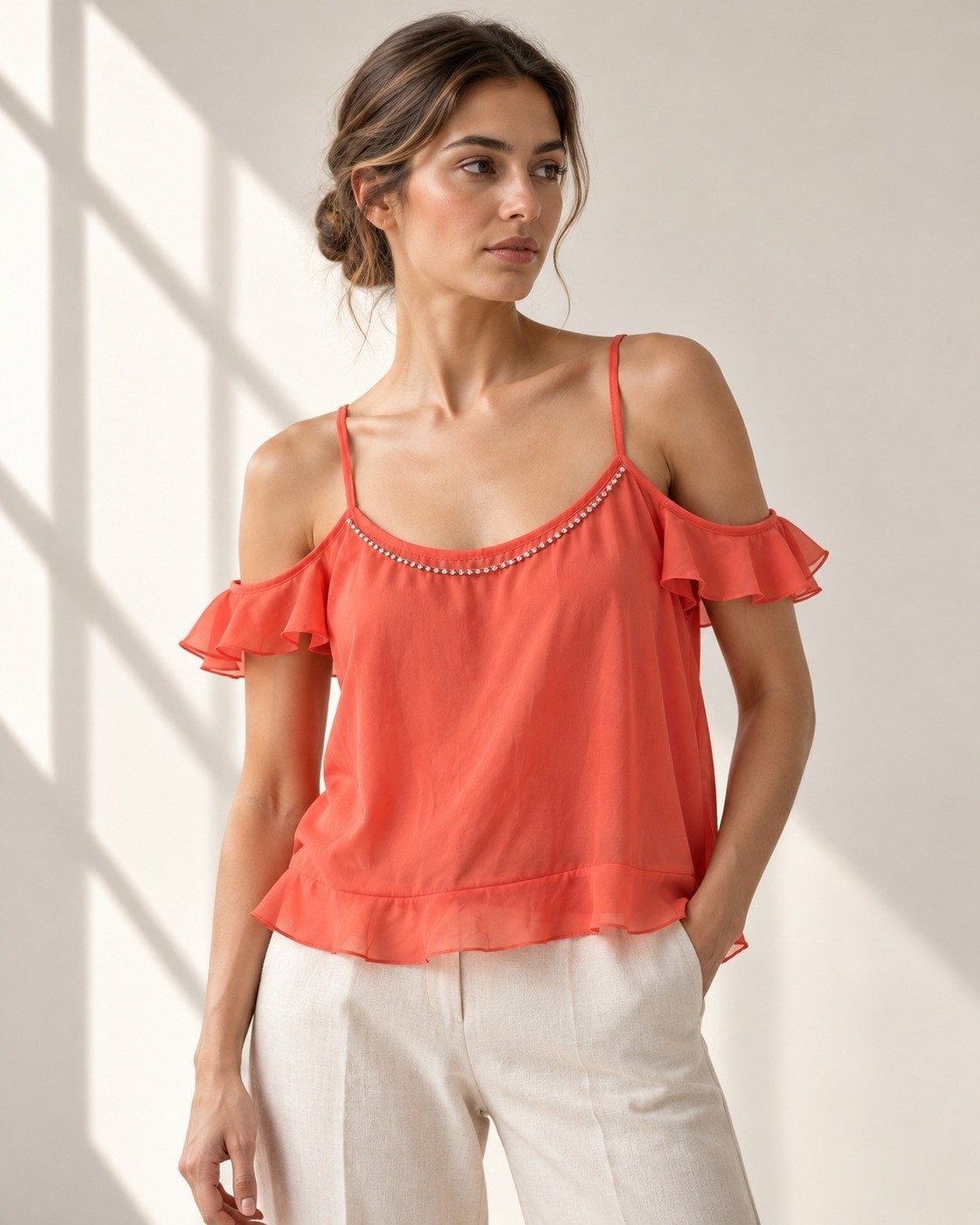 Blusa Gasa con Manga - Imagen 3