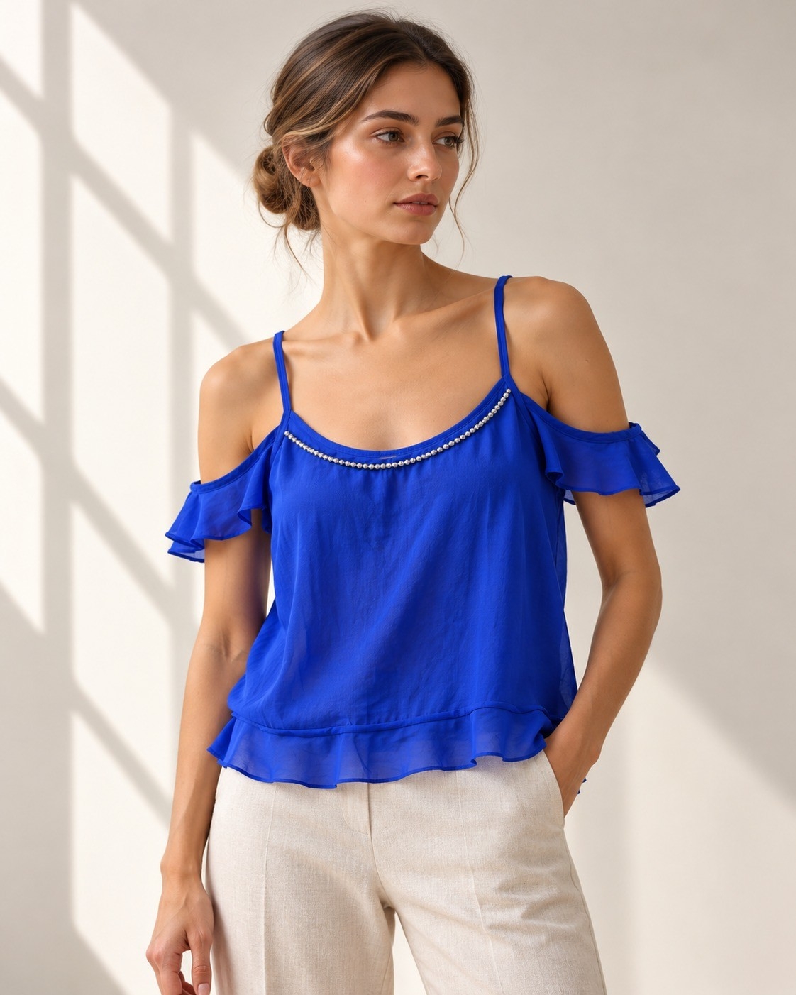 Blusa Gasa con Manga - Imagen 4