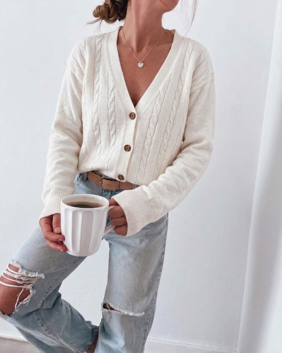 Cardigan Trenzado - Imagen 2