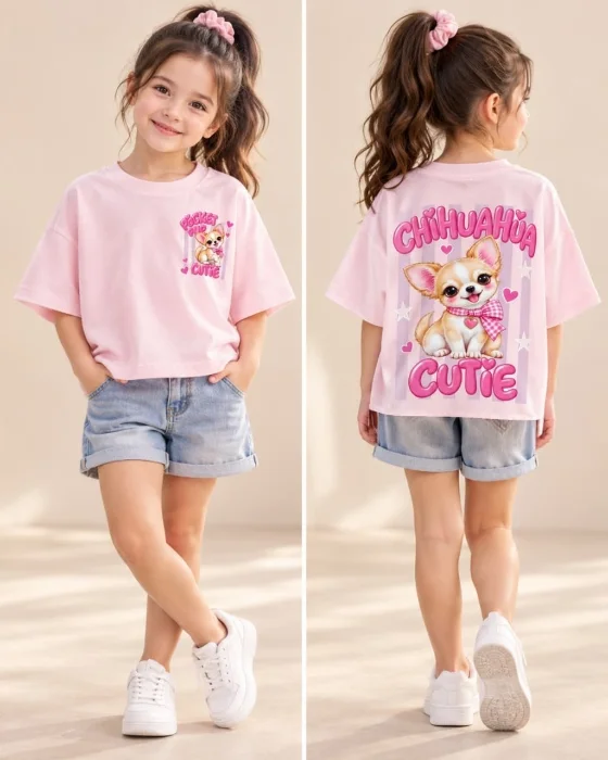 Remera Oversaid  Nena Animales