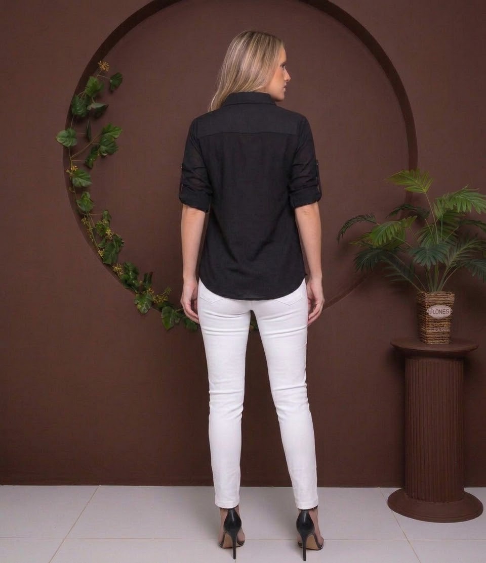 Camisa Clásica 3/4 Broderi - Imagen 3