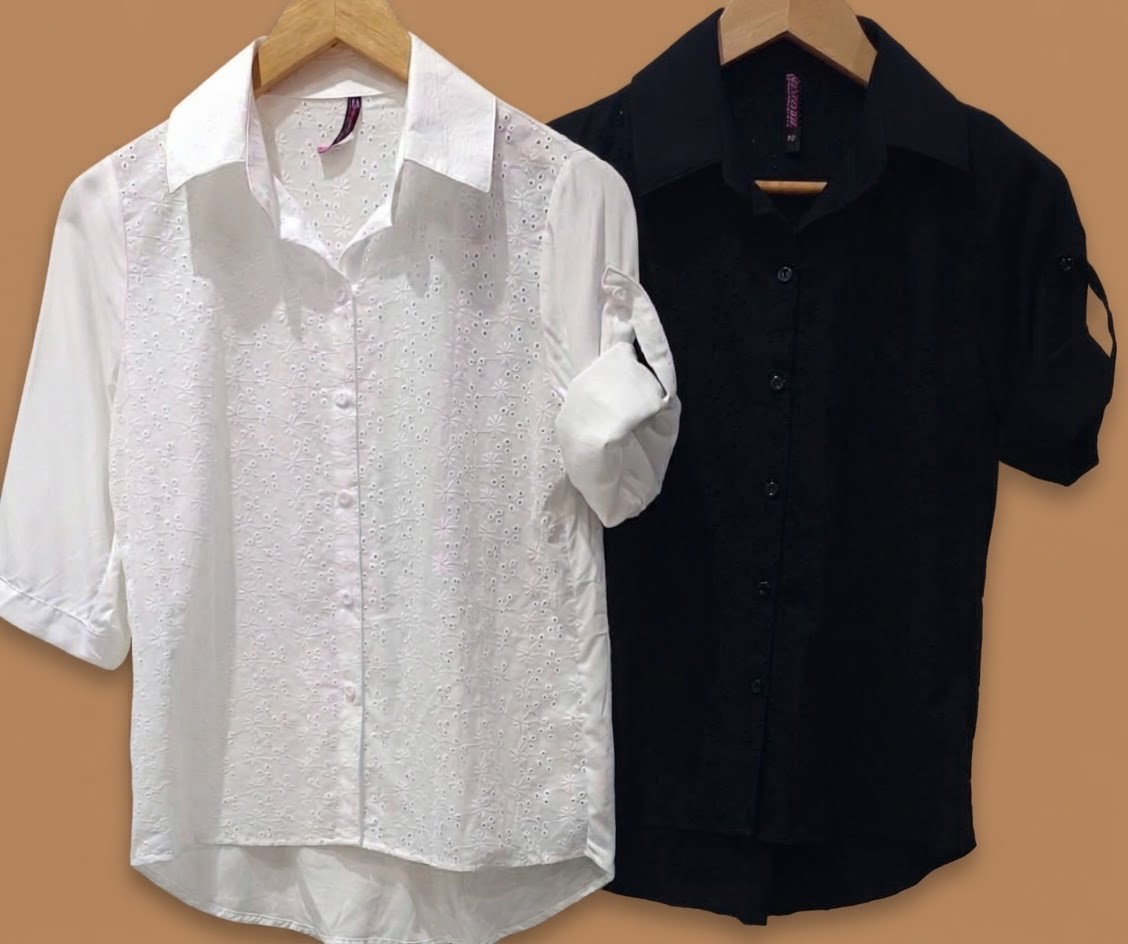 Camisa Clásica 3/4 Broderi - Imagen 6