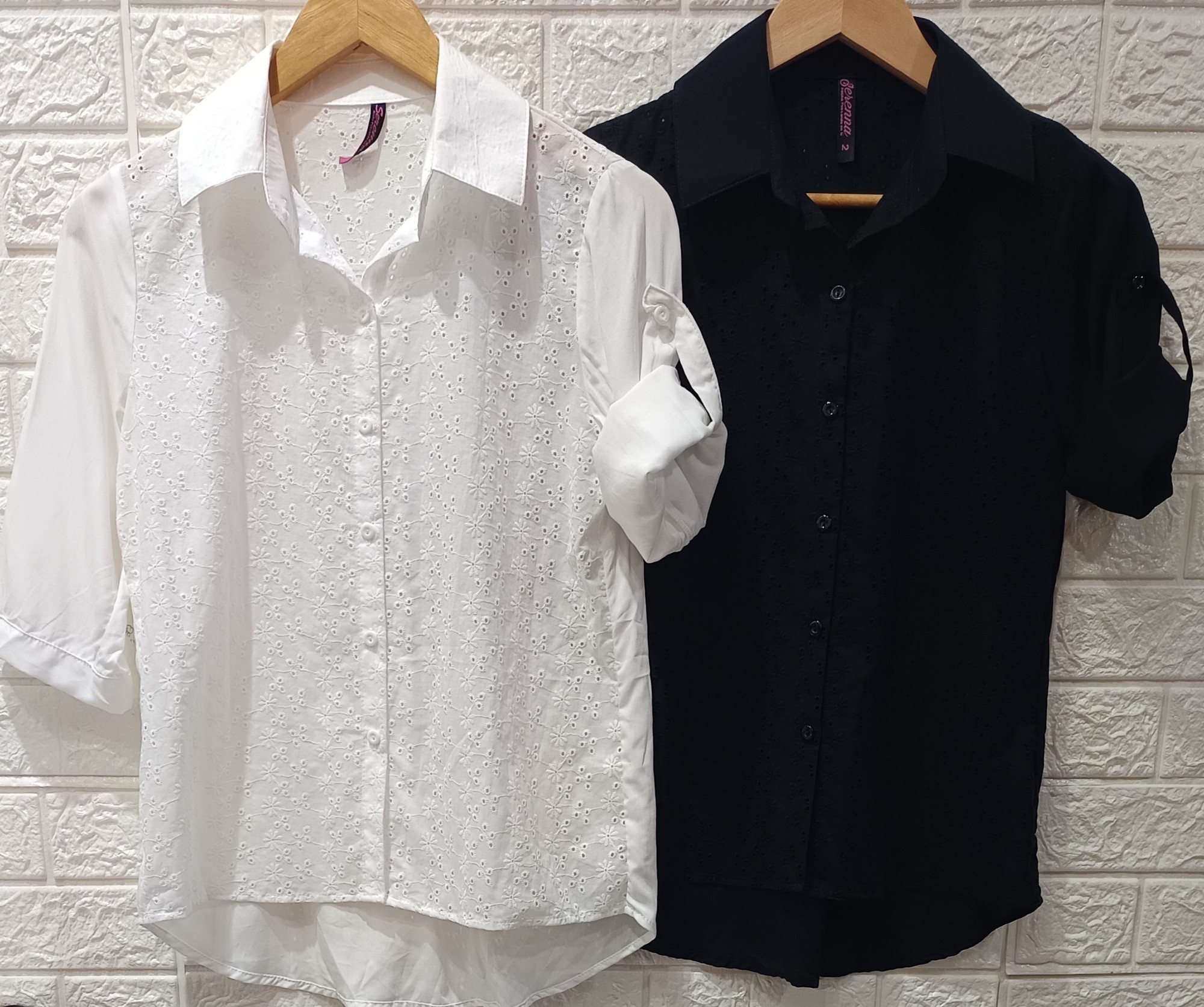 Camisa Clásica 3/4 Broderi - Imagen 7