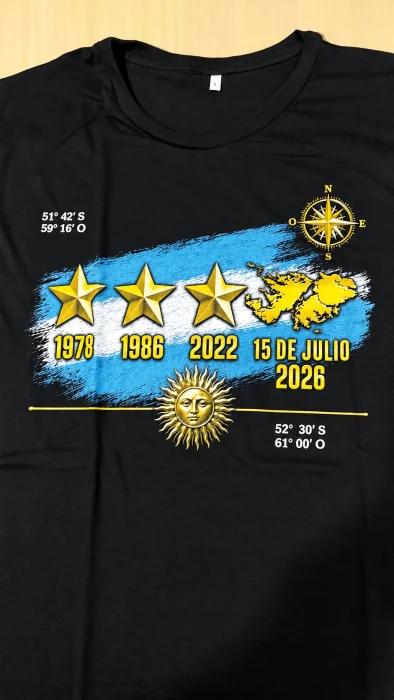 Malvinas 3 Estrellas - Alma Mía | Remeras con Estilo y Personalidad