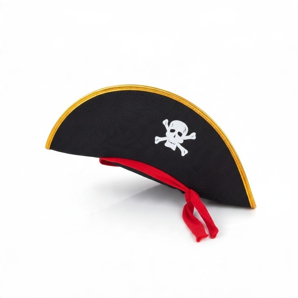 Sombrero Pirata Juvenil, Mide 50cm X 17cm Aproximadamente, Halloween - Imagen 2