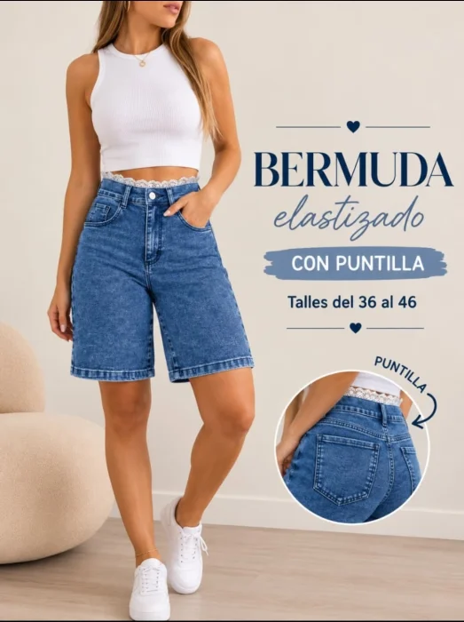 Bermuda con Puntilla