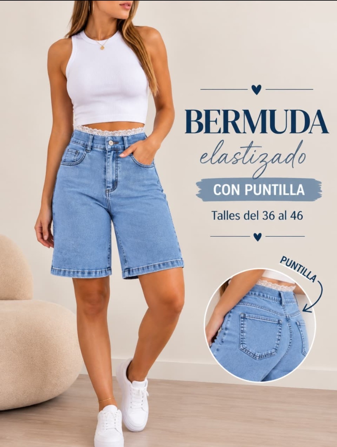 Bermuda con Puntilla - Imagen 2