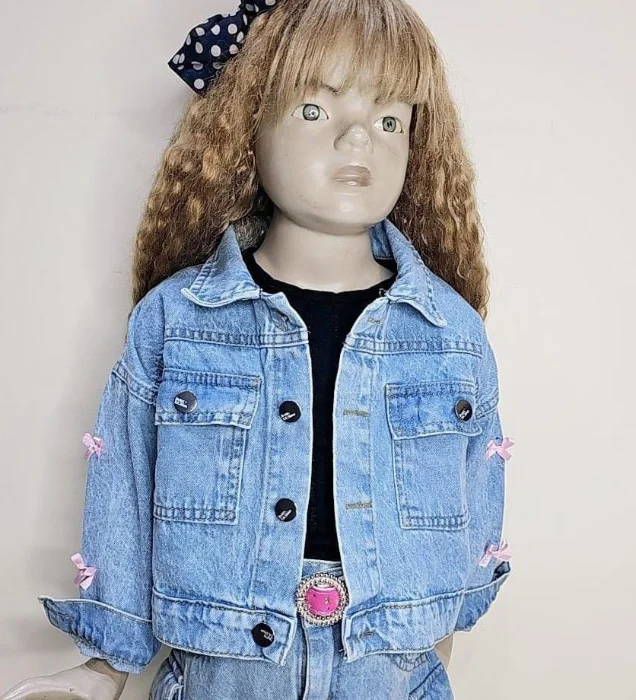 Campera Jeans Moños Bebé