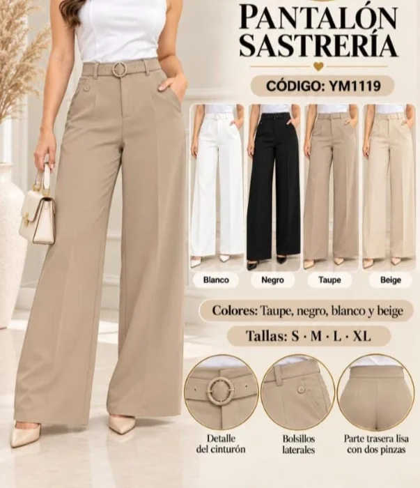 Pantalón Sastrero Elastizado_ Yoomito