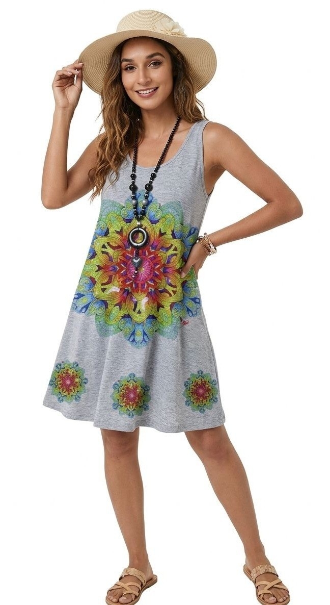 Vestido Musculosa Jaspeado - Imagen 2