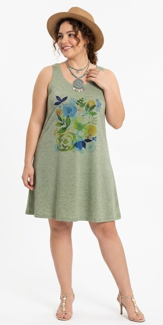 Vestido Musculosa Jaspeado - Imagen 5