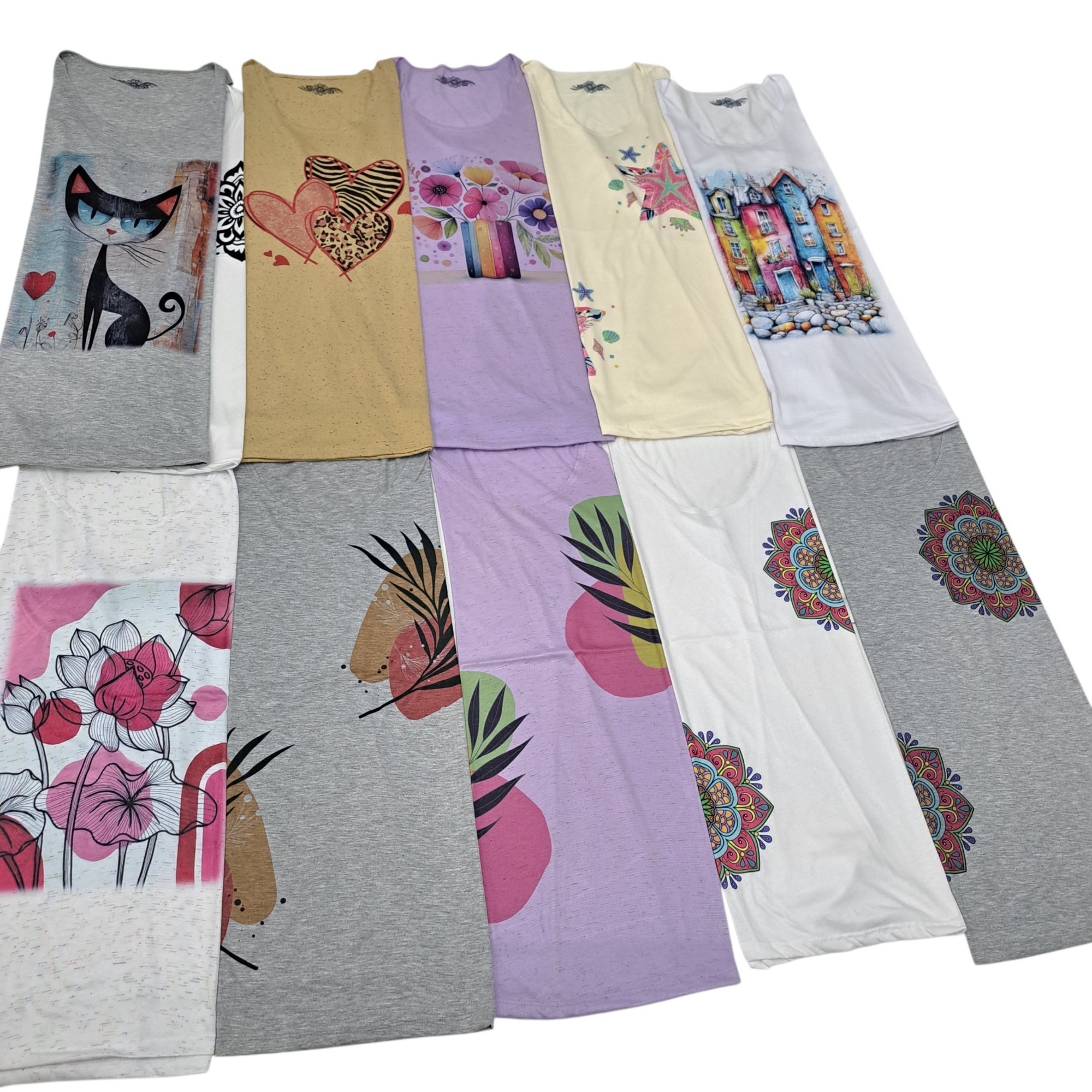 Musculosa Clásica Sublimadas T. Extra Amplio y Larga - Imagen 4