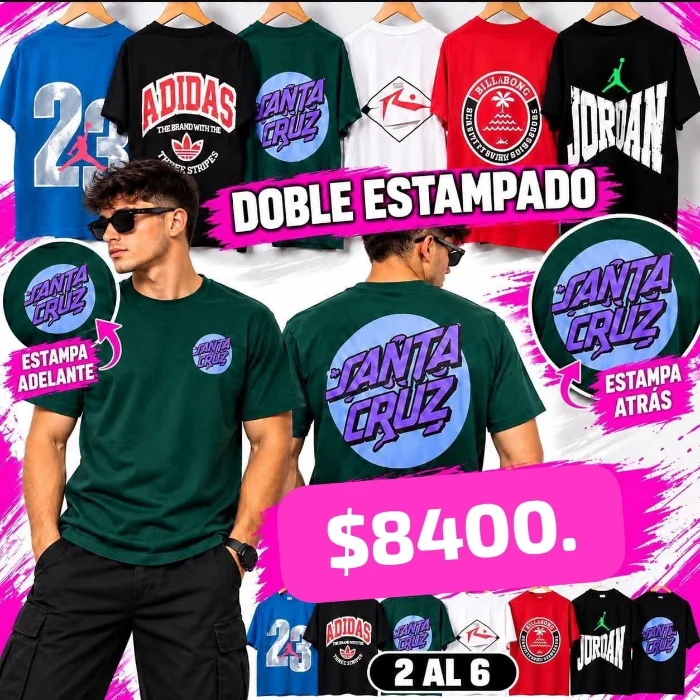 Oferta Remera Doble Estampa