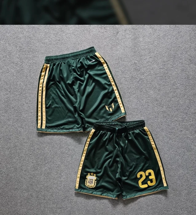 Short Homenaje Messi  y Dibu  Premium  Logos Bordados