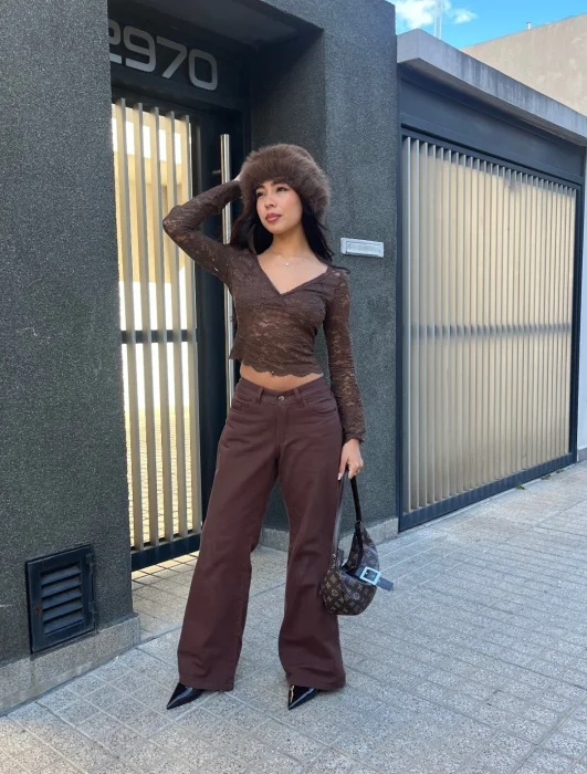 Wide Leg Palazo Chocolate