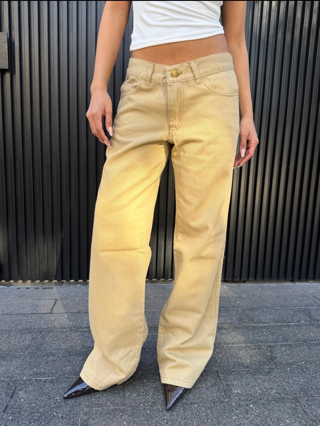 Wide Leg Beige Amalia - Imagen 2