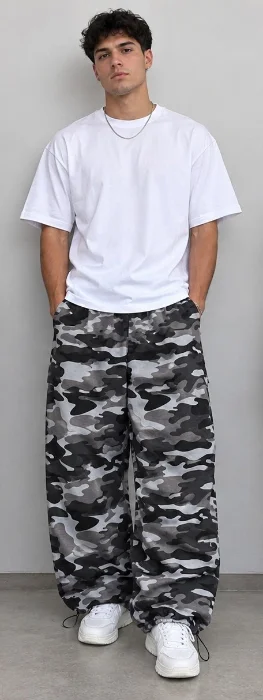 Baggy Camuflado Gris