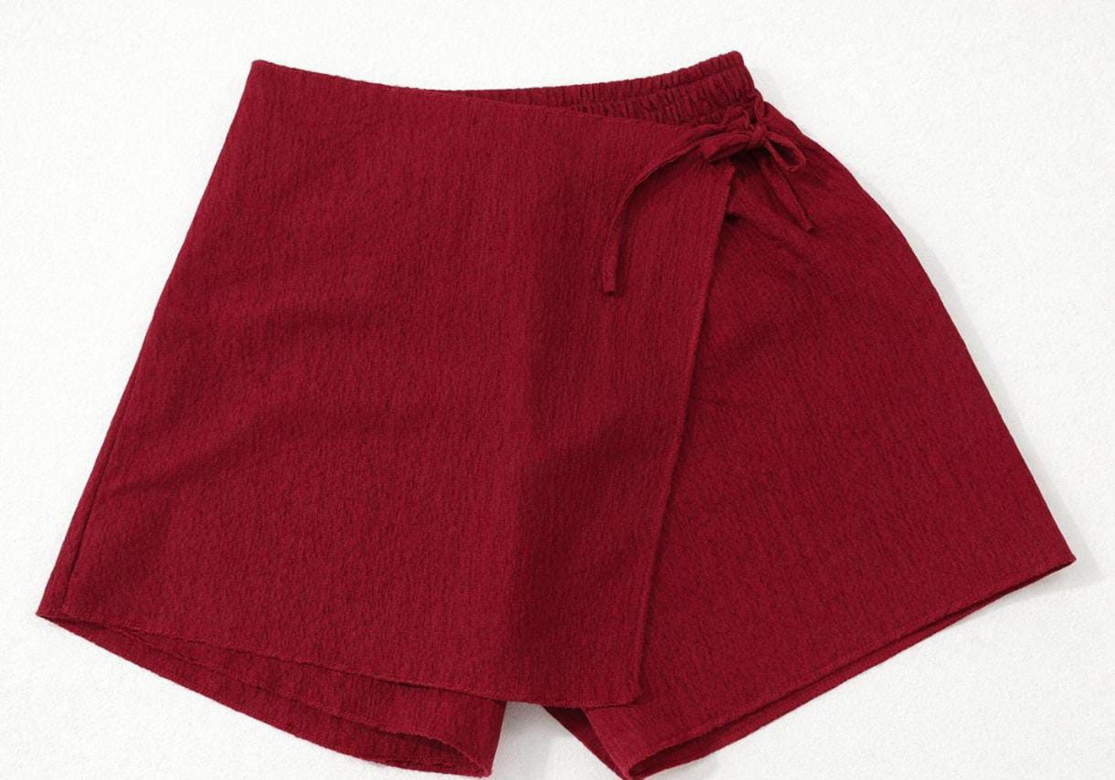 Short Pollera Hawai Talle Especial Mujer Verano Dama Pantalón Jogging Calza Palazzo - Imagen 2
