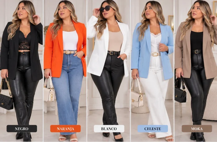 Blazer Crep Elastizado T5 al T8