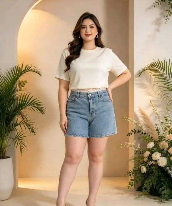 Bermudas con Puntilla Excelente Calidad