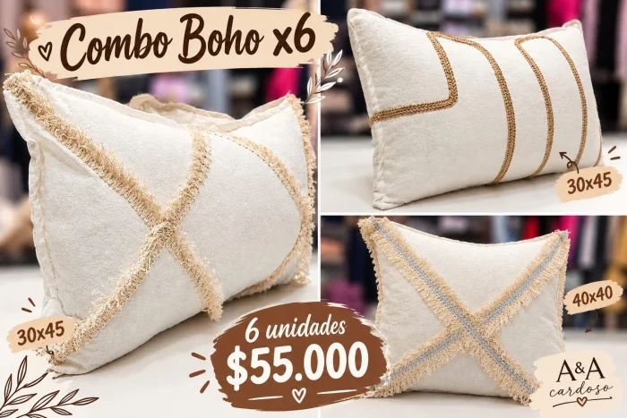 Combo Boho X 6 Unidades