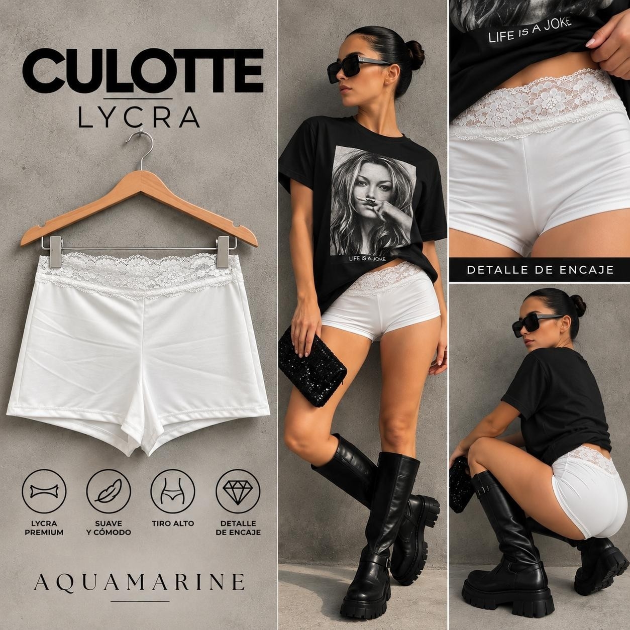 Culotte Lycra y Encaje - Imagen 2