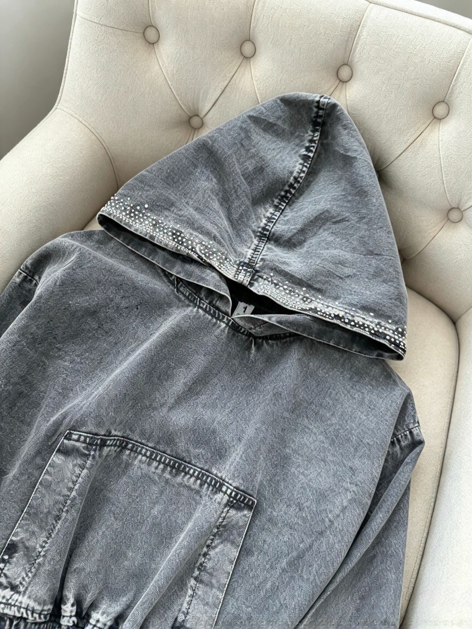 Buzo Denim Strass - Imagen 4
