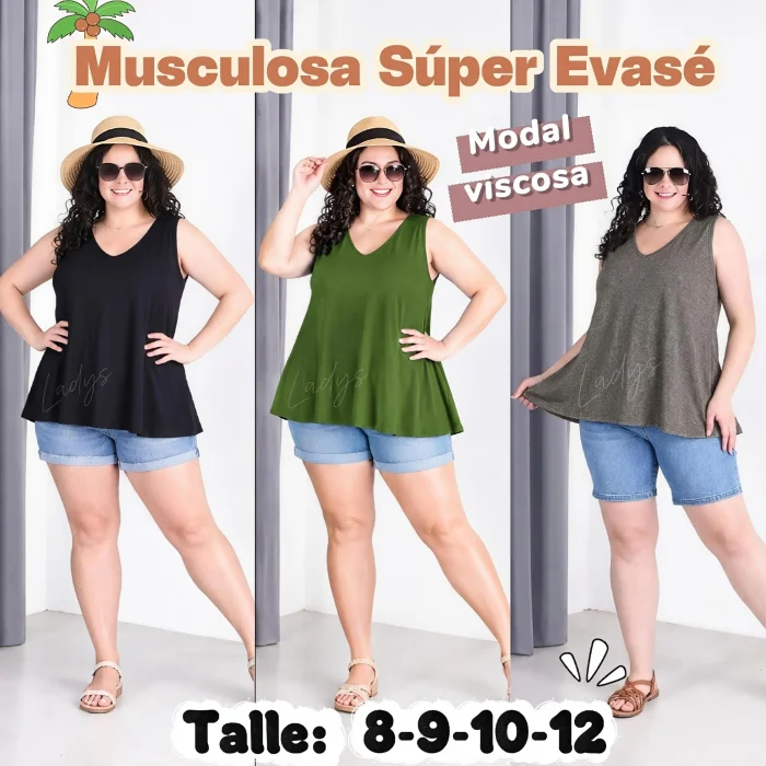 Musculosa Súper Evasé 8 al 12