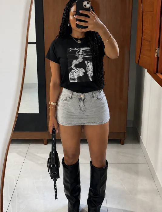 Remeras Algodón Peinado Mujer