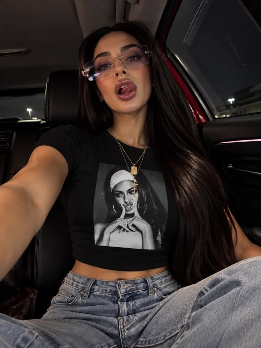 Baby Tee Mujer Algodón C/lycra