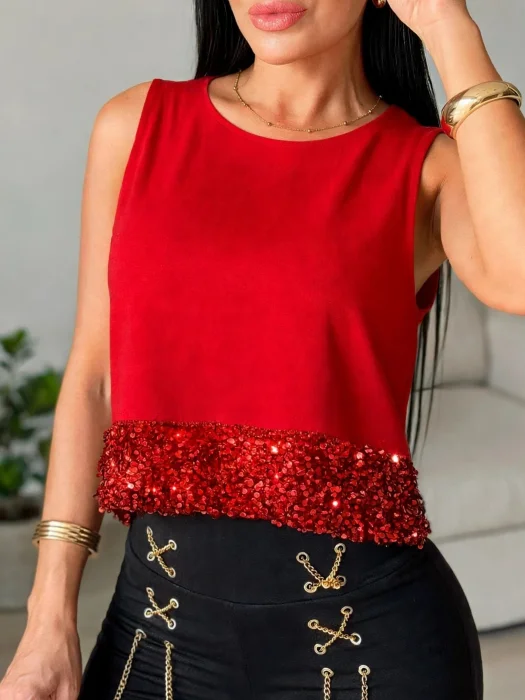 Musculosa con Lentejuelas