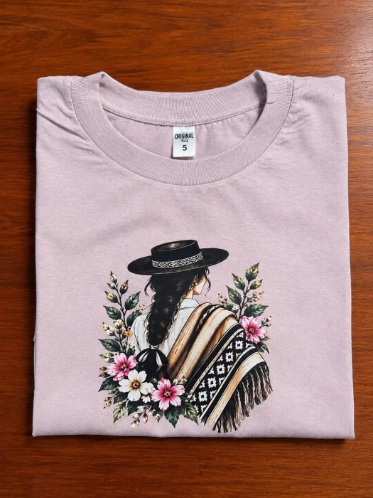 Remeras Algodón Estampadas Estilo Campo