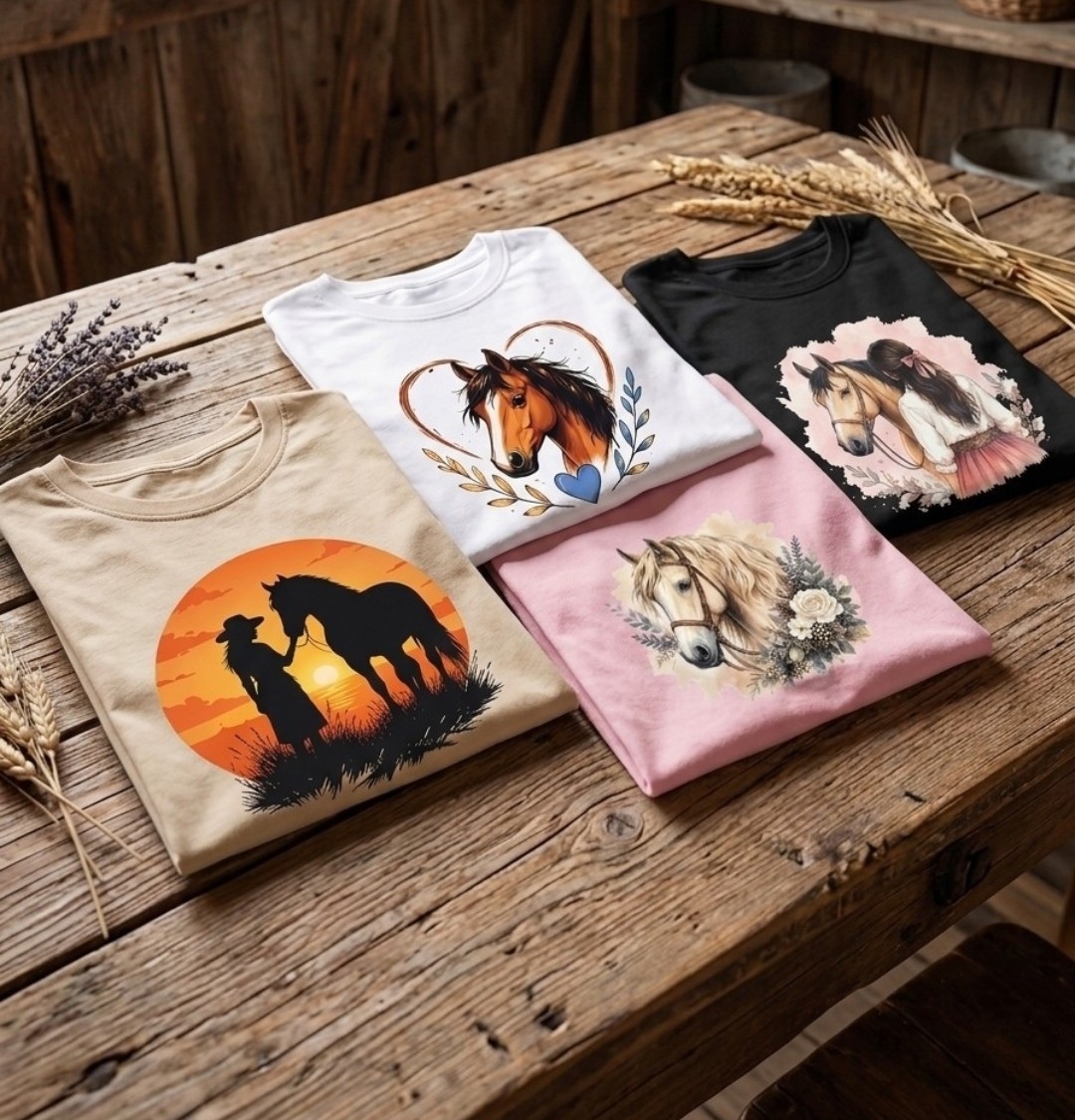 Remeras Algodón Estampadas Estilo Campo - Imagen 3
