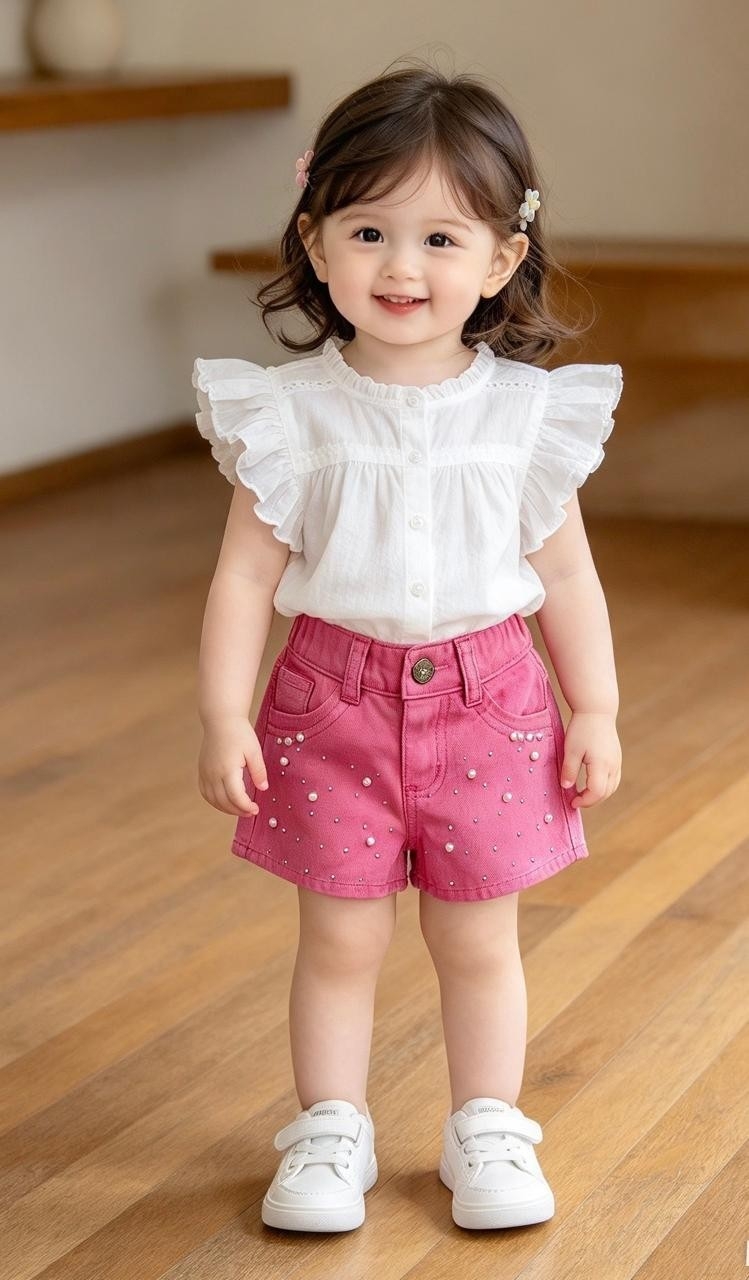 Short Beba Gabardina Brillos - Imagen 4