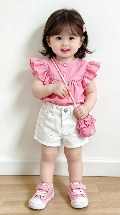 Short Beba Gabardina Margaritas